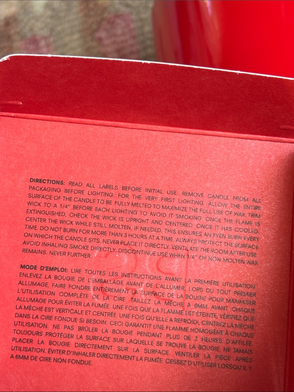 🍦HOST PICK 2X🍦HTF Boy Smells Passion Pit boxed Candle NWT Red (color of passion) - Picture 4 of 16